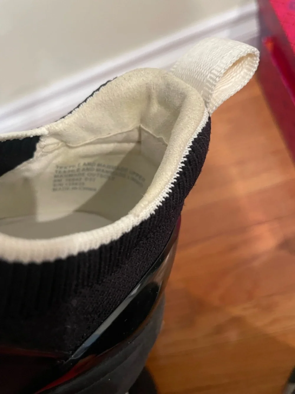 Tory Burch Women’s Black Athletic Sneakers with White Laces (size 8)